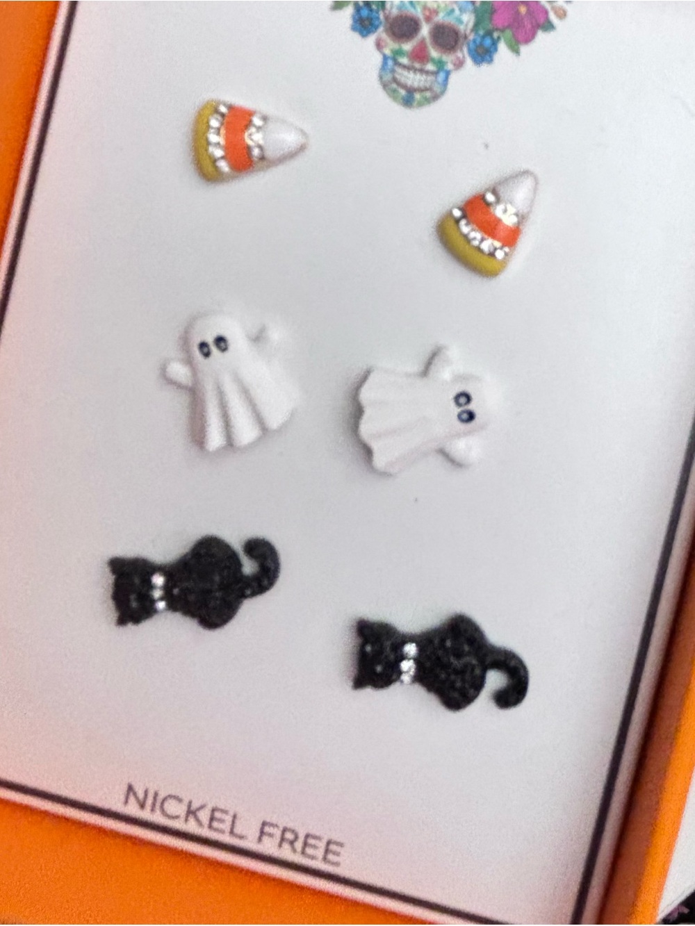 Halloween pierced earrings, trio of 3  new inbox